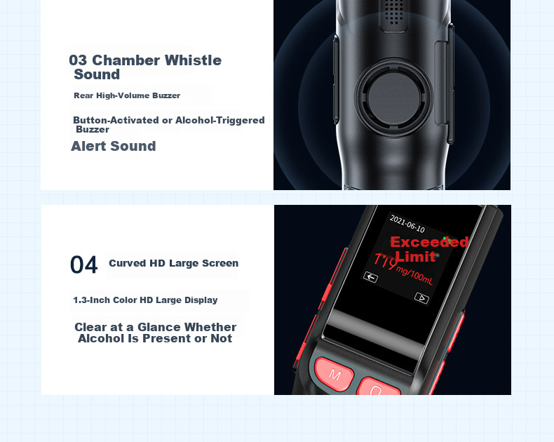 MaiDun MD-009 Alcohol Tester Breathalyzer Alcohol Detection Device Rapid Drunk Driving Test 11
