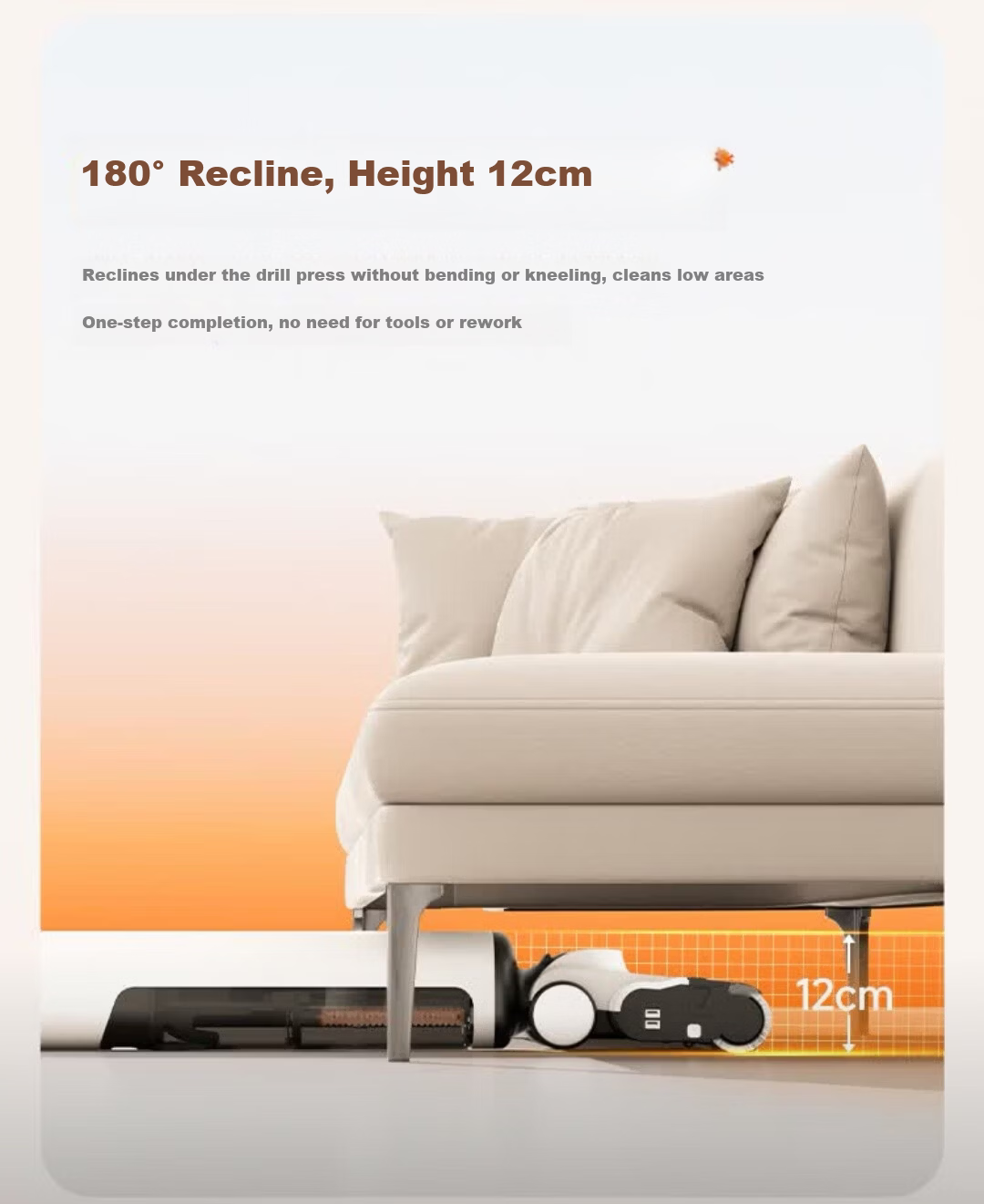 UWANT Youwang Cloud 2.0 Pro Floor Washer [25kPa Suction, Tangle-Free Ultra-Thin Design] Push-In All-in-One Automatic Mop Cleaner 16