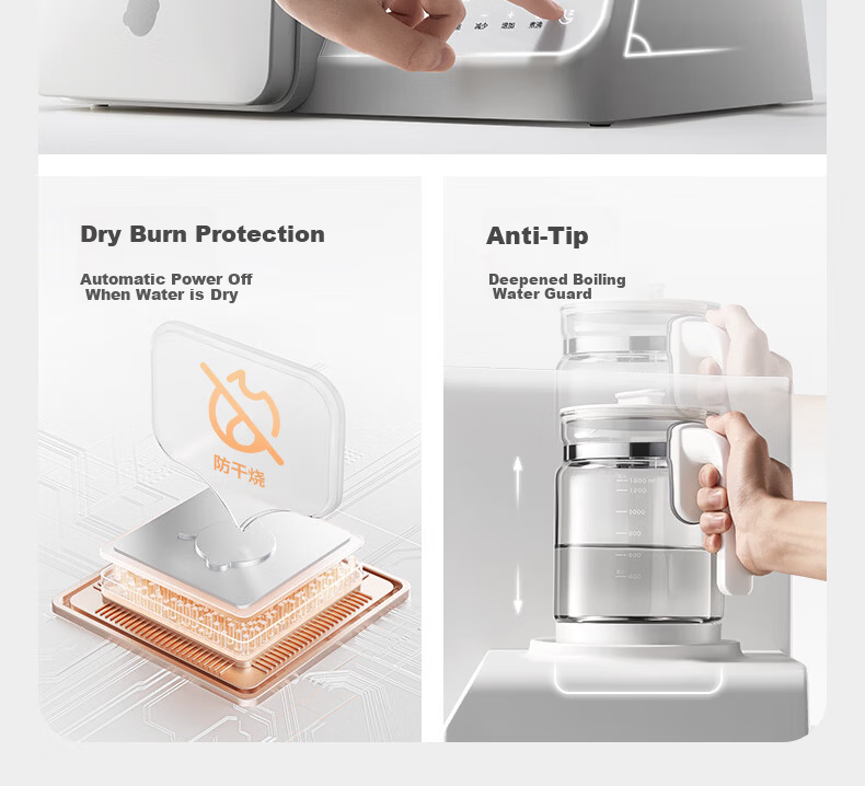 Babycare UV Sterilizer and Thermostatic Kettle 2-in-1 Baby Sterilizer and Milk Warmer Feeding Station Lite 30