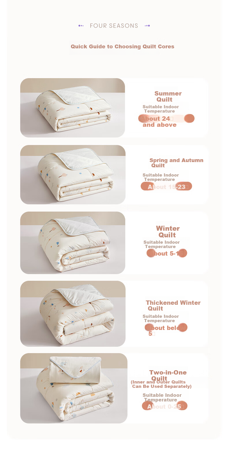 Luolai Children's Quilt 100% Cotton Washable 50% Soybean Filling Class A Antibacterial Pure Cotton Four-Season Warm Quilt 4