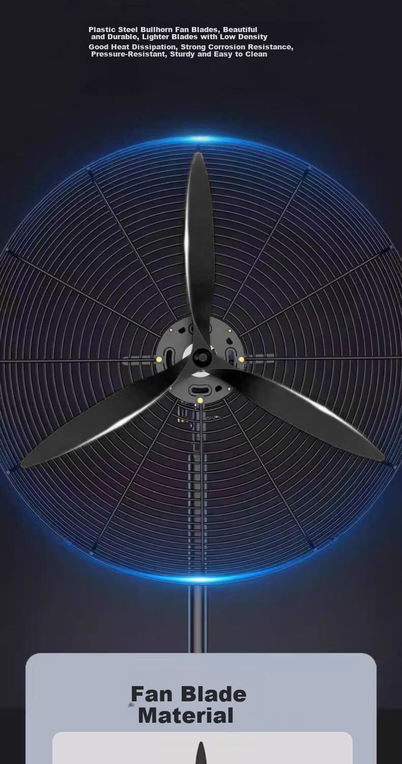 AUX Industrial Floor Fan High-Power Factory Warehouse Bullhorn Industrial Standing Fan 650MM 7