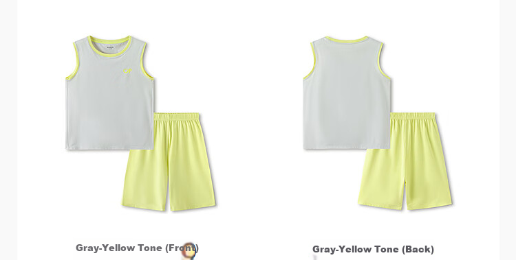 Balabala Boys Sleeveless Vest Set Summer Air-Conditioned Children's Pajamas Toddler Baby Homewear Big Kids Sleeveless 13
