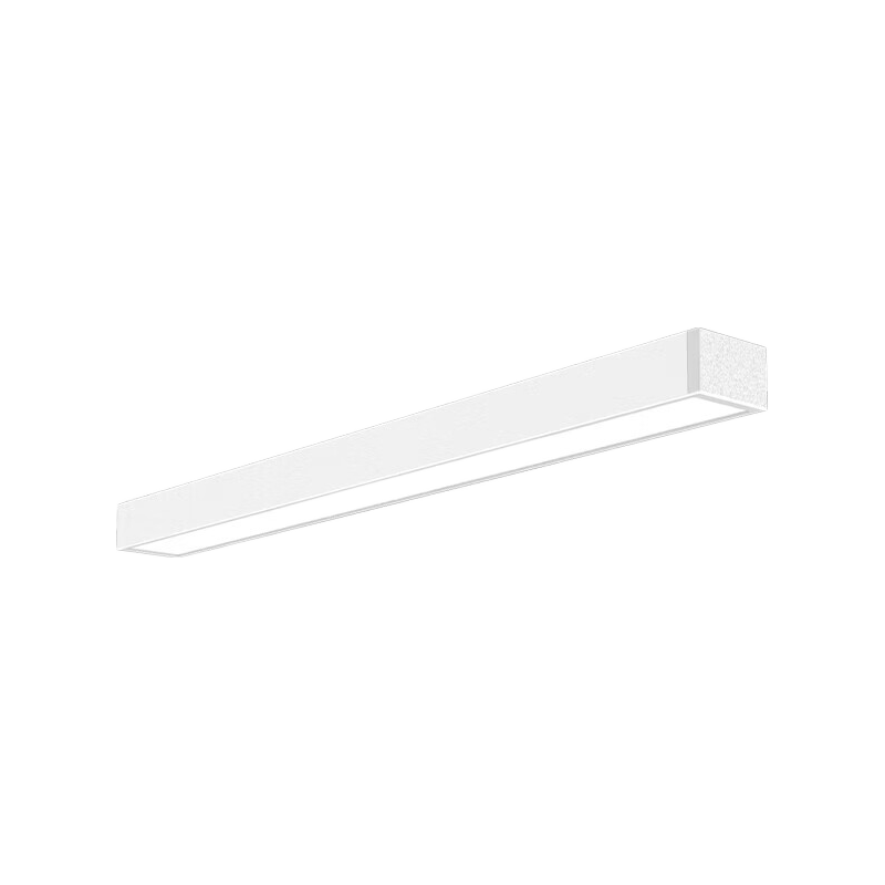 Fanyao LED Linear Pendant Light Daylight Office Ceiling Mount Supermarket Office Building Engineering Light Black Shell - White Light