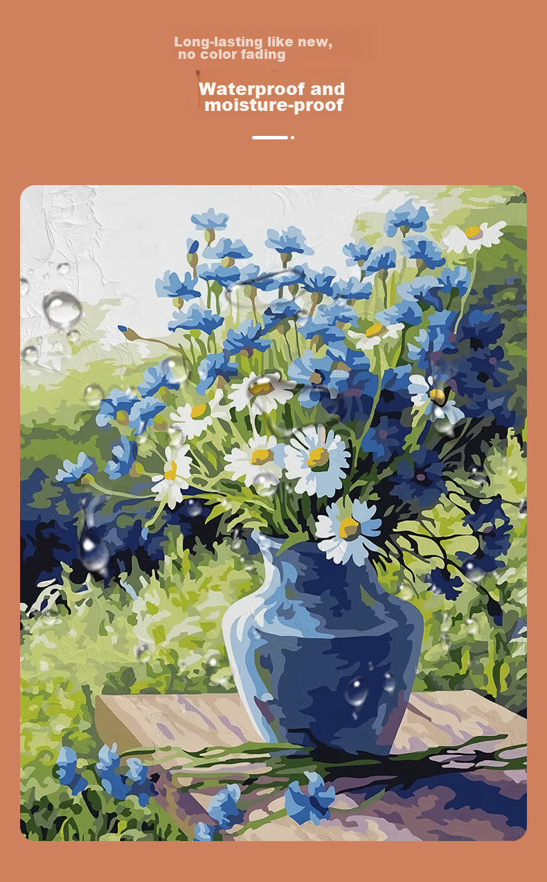 Haojiubujian DIY Digital Oil Painting, Healing Cat Coloring Picture, Living Room Wall Art, Children's Handmade Oil Painting, Decorative Painting 6