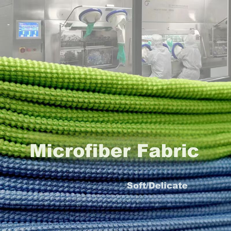BAIGE Dust-Free Wiping Towels Blue 30x30cm (5 Pieces) Cleanroom Cloth Dual-Use Dry and Wet Lint-Free Rags 7