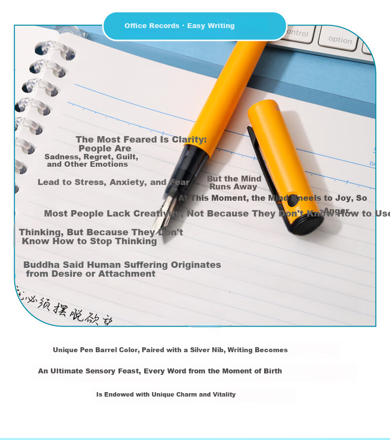 PILOT LIGHTIVE City Rhythm Series Fountain Pen Student Birthday Gift Adult Portable Signature Calligraphy Pen P-FLT24-1-CLYF F Nib Clay Color 5