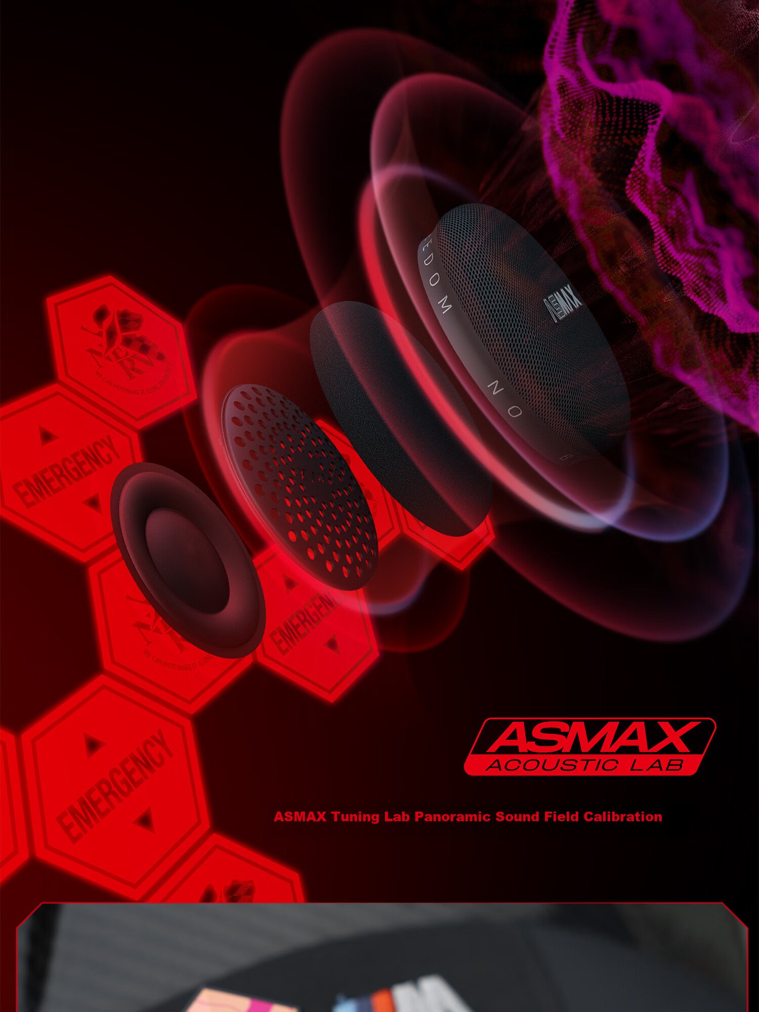 ASMAX & EVA Helmet Bluetooth Headset High-End Motorcycle Riding Professional Noise-Cancelling Evangelion Unit-02 Edition 8
