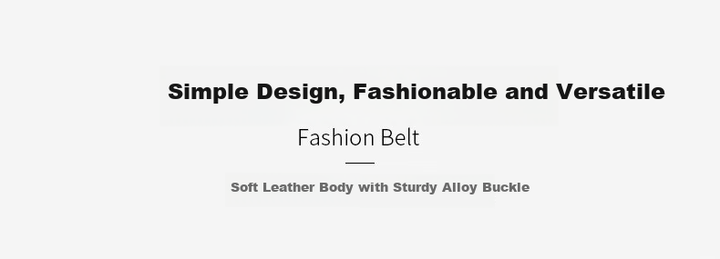 Half-Cigarette Style Women's Fashion Pin Buckle Belt Slim Durable Leather Decorative Skinny Belt for Jeans 2