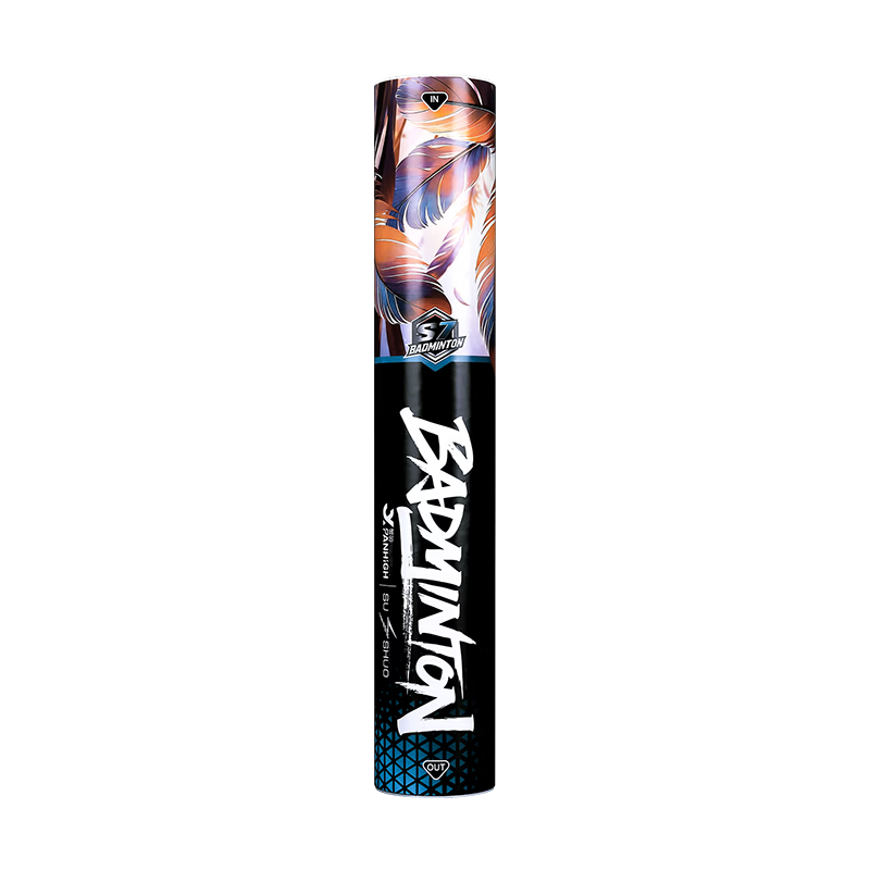 Crab Feather S Series Suishuo Collaboration S7 High Durability Waterfowl Single-Sided 77 Speed Professional Training Stable Windproof Badminton Shuttlecock