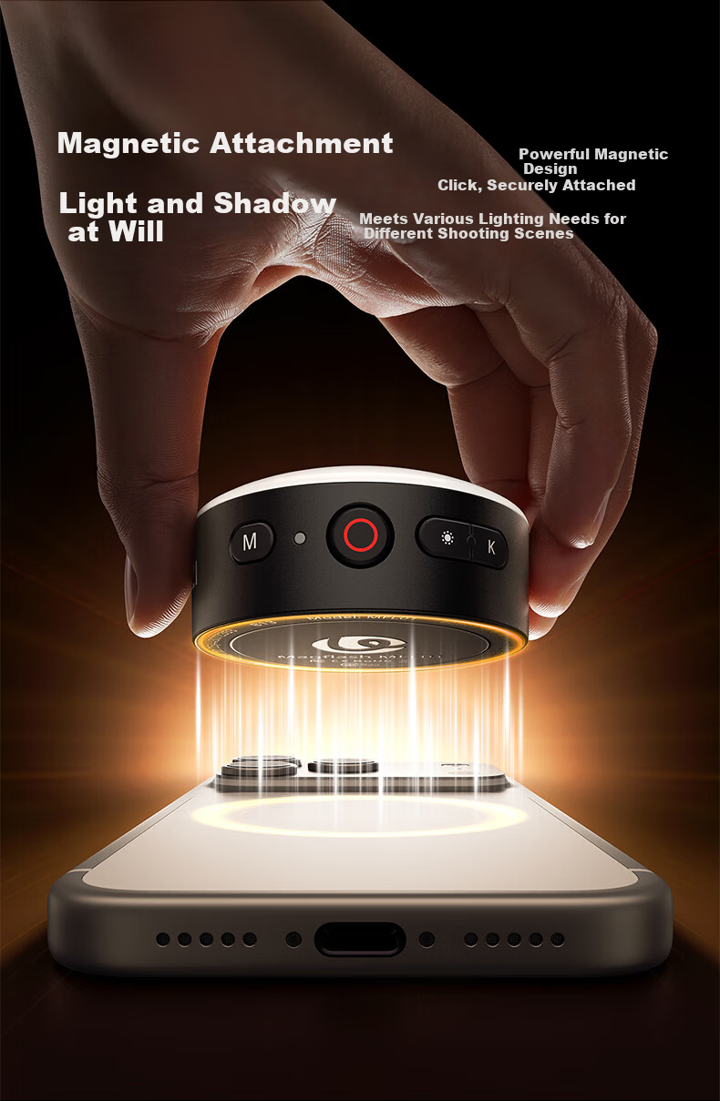 Ulanzi M02 Mini Magnetic Phone Fill Light Universal Live Streaming Soft Beauty Light Selfie Portrait Makeup Ambient Light 12
