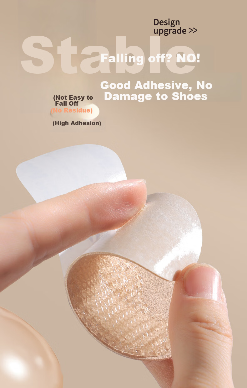 Langsha 2 Pairs Silicone Heel Pads Anti-Slip Heel Protector Prevent Blisters High Heel Insoles Shoe Size Reducer for Women 11
