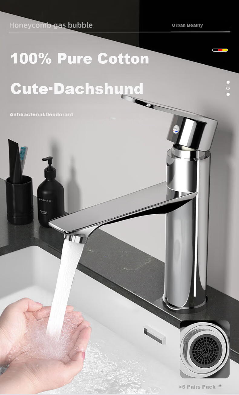 HOMK German Bathroom Sink Faucet Washbasin Tap Basin Faucet for Washroom 8