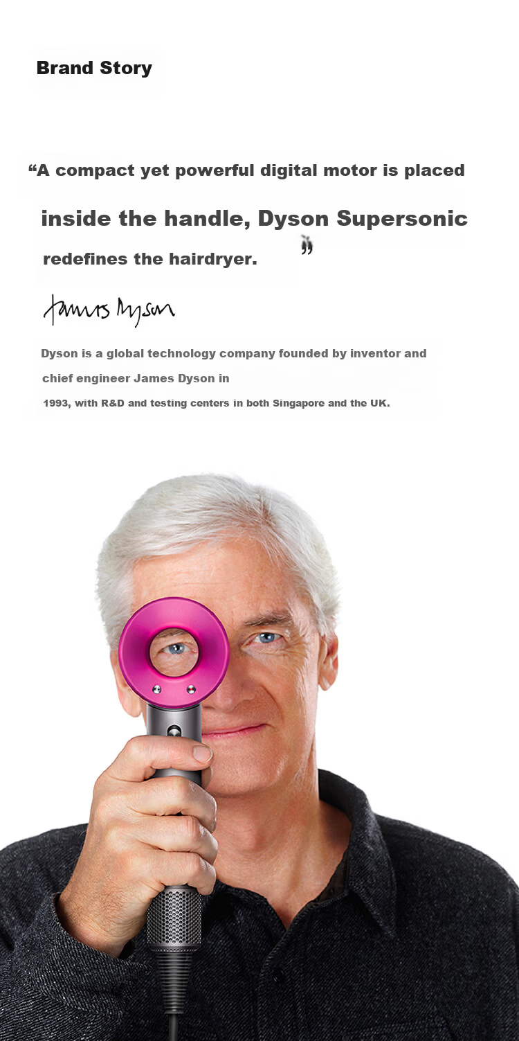 DYSON HD16 New Intelligent Hair Dryer, Supersonic Electric Blower, Negative Ion, Quick-Drying Hair Care, Multiple Nozzles, Amber Gold, Home Use, Gift Recommendation, Gift Box Editio 13