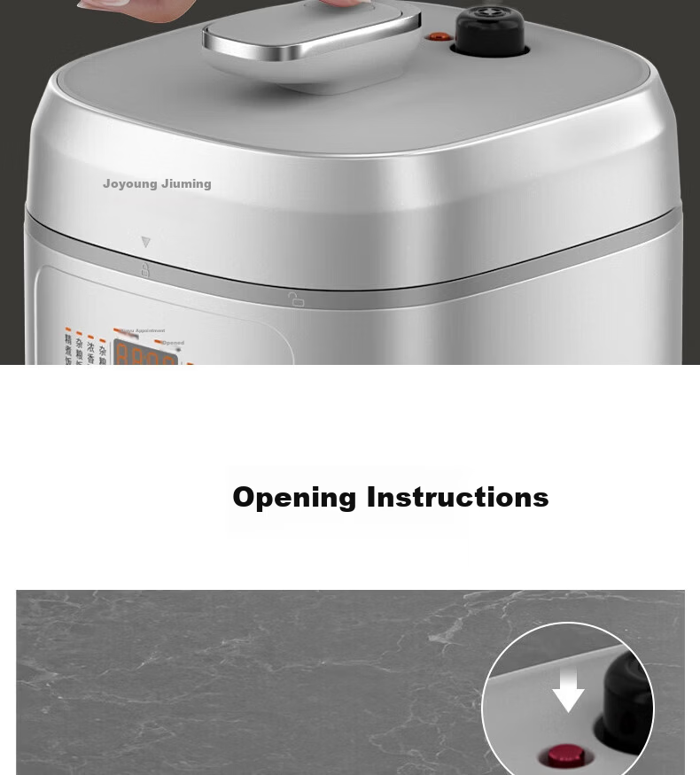 Joyoung ZMD Anxin Series Electric Pressure Cooker 70kPa High-Pressure Inner Pot 21% Deeper Intelligent Heating 900W Reservation Timer 5L Dual Pot Rice Cooker Soup Stew Y-50H50 21