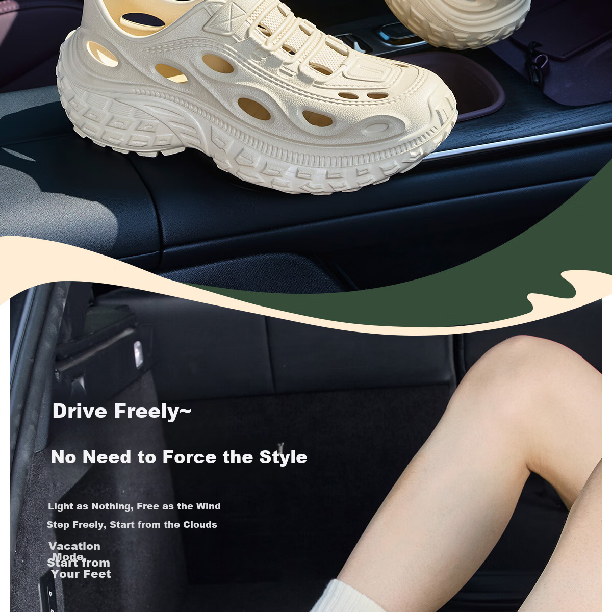 TZLDN Men's Summer Outdoor Clogs Anti-Odor Non-Slip Fully Covered Driving Comfortable Beach Water Shoes Sandals for Men 2