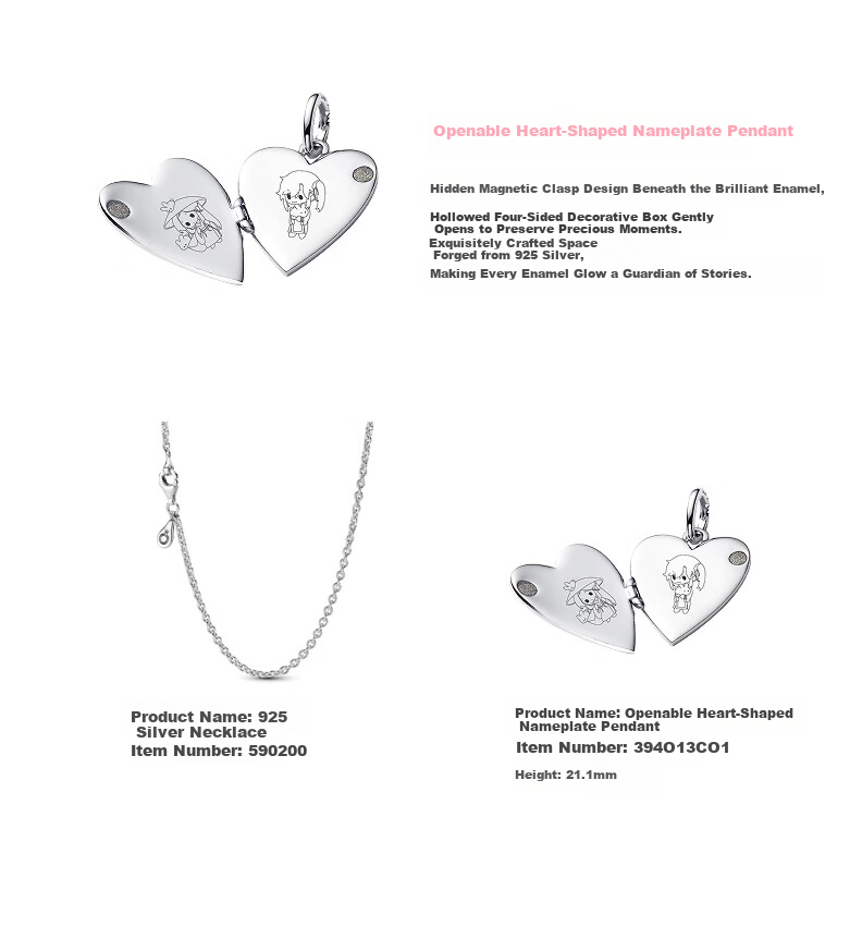 PANDORA "Heaven Official's Blessing Animation x PANDORA" Concentric Bond Necklace Set Commemorative Birthday Gift for Girlfriend 5