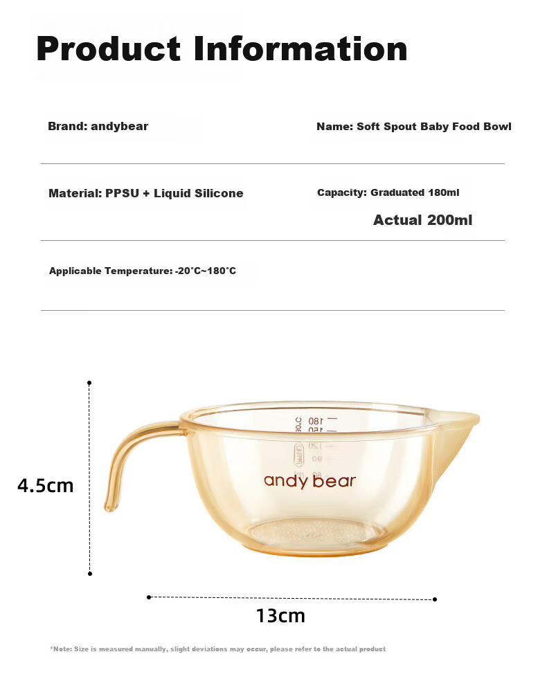 AIBEDILA Baby Feeding Bowl with Spout PPSU Rice Cereal Powder Special Children's Tableware Lunch Box 11