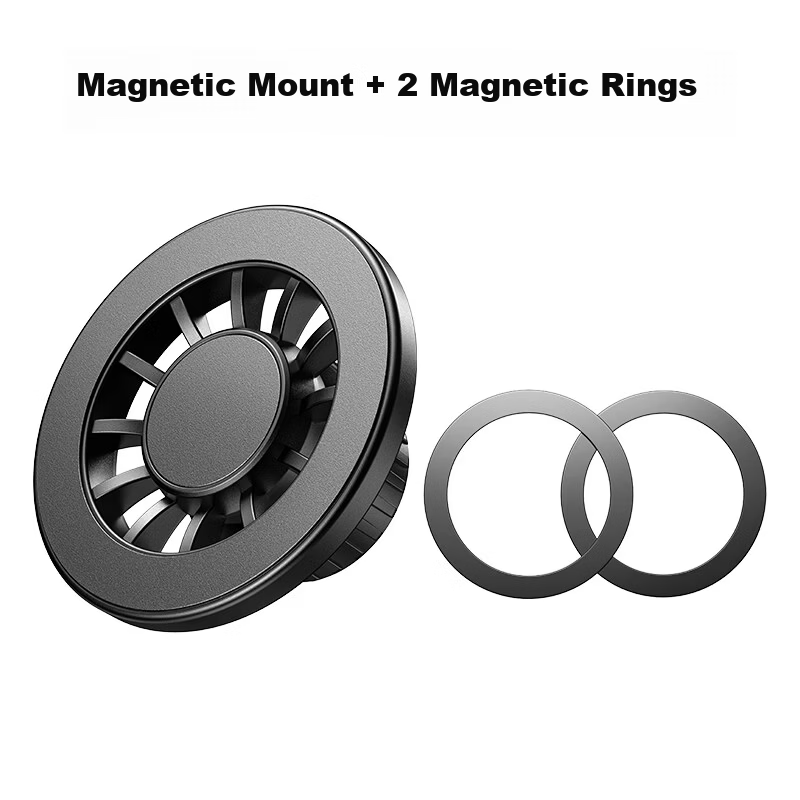 Shuotuo [Large Size | Strong Neodymium Magnetic] Magnetic Ring for Tablet, 2-Pack Magnetic Head for iPad Stand Accessories, Universal Ball Head, Strong Magnet for Tablets 1