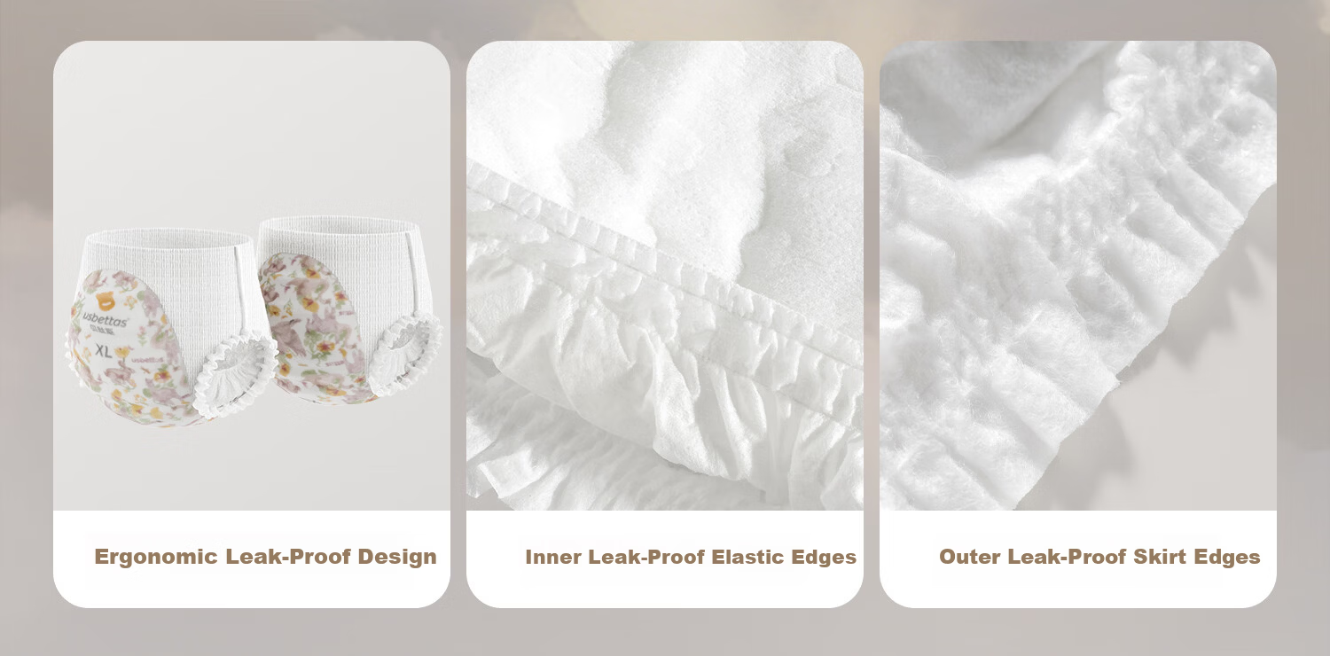 Betis [Formamide Not Detected] Biomimetic Vernix Skin Care Diaper Pants Baby Diapers 4XL 28pcs 34