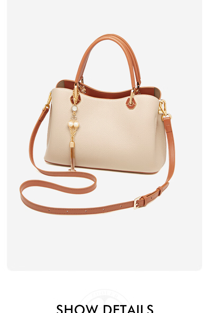 Zhur [Yang Zishan Same Style] 2026 New Leather Handbag for Women Birthday Gift for Wife 13