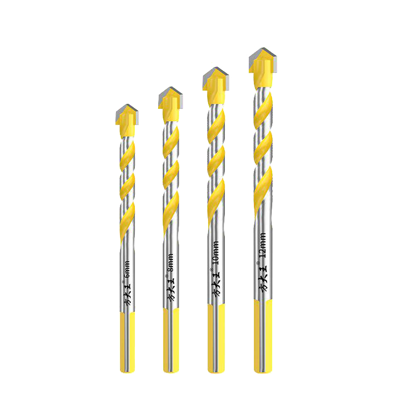 Fang Da Wang Alloy Tungsten Steel King Drill High Hardness Quick Penetration Thickened Tile High-Speed Operation Smooth Chip Removal Higher Efficiency 10mm
