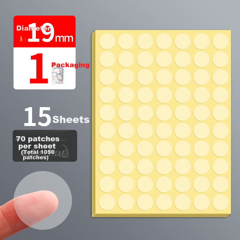 GOTOVAN Transparent Round Seal Stickers PVC Waterproof Tamper-Evident Packaging Labels