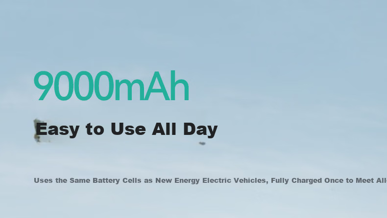 Aecooly Waist-Hanging High-Speed Energy-Saving Portable Mini USB Fan Long Battery Life Outdoor Travel Hiking Fishing Powerful Wind 10