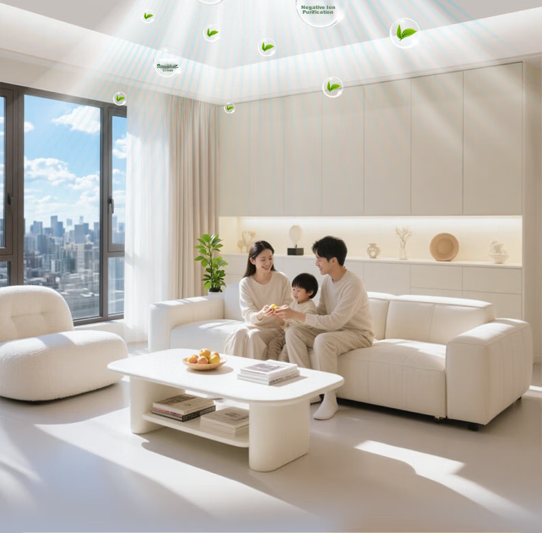 Great Wall LED Bladeless Ceiling Fan Light 2026 Model Simple Living Room Bedroom Dining Room Zhongshan Integrated Fan Lamp 2