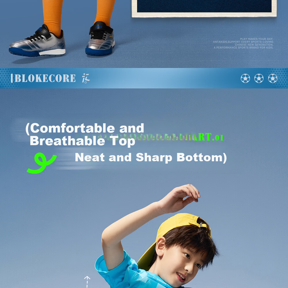 Anta Kids Boys Football Match Set 2026 Summer Breathable Youth Jersey Short Sleeve Shorts A52622203 22