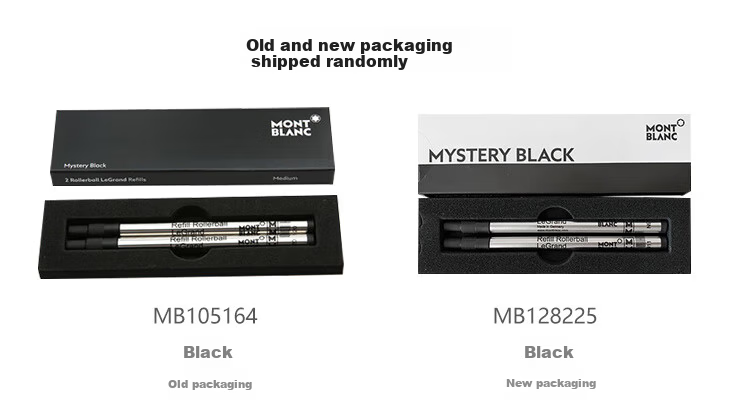 MONTBLANC Meisterstück 162 Signature Pen Black Ink Refill M Tip 2-Pack 128225 [Gift] 4