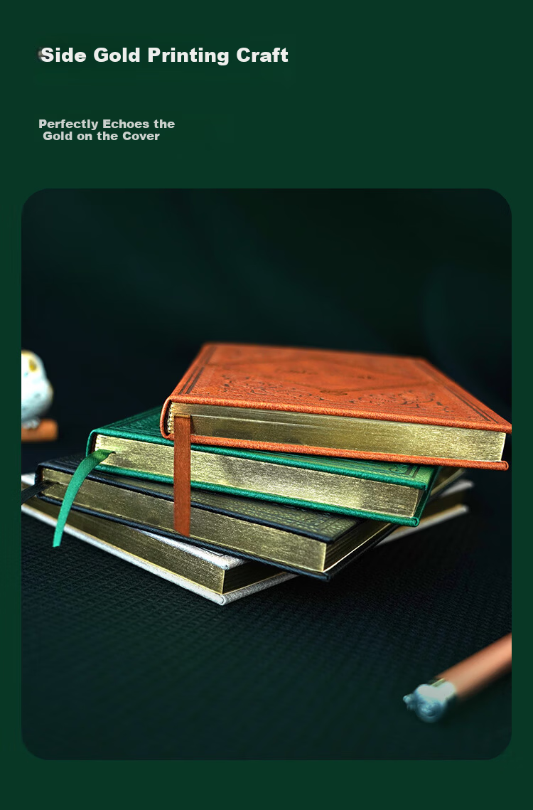 HERO A5 Business Notebook Thickened Hard Cover Soft Leather Simple High-End Gift Meeting Portable Office Stationery Lined Tearable Diary Journal Binder 7