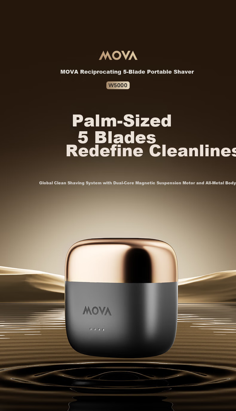 Mova Flagship New Reciprocating Shaver Five-Blade Men's Razor Fully Washable Portable Home Use Shaving 2026 New Model Price Guarantee 618 2