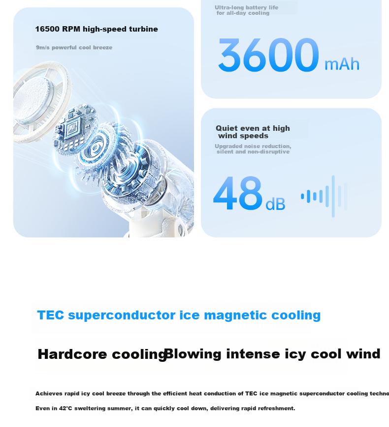 AIMIKU Skin-Friendly Silicone Handheld Mini Fan Student Silent Foldable High-Speed Turbo Fan Office Desktop Small Portable Long Battery Life USB Rechargeable 9