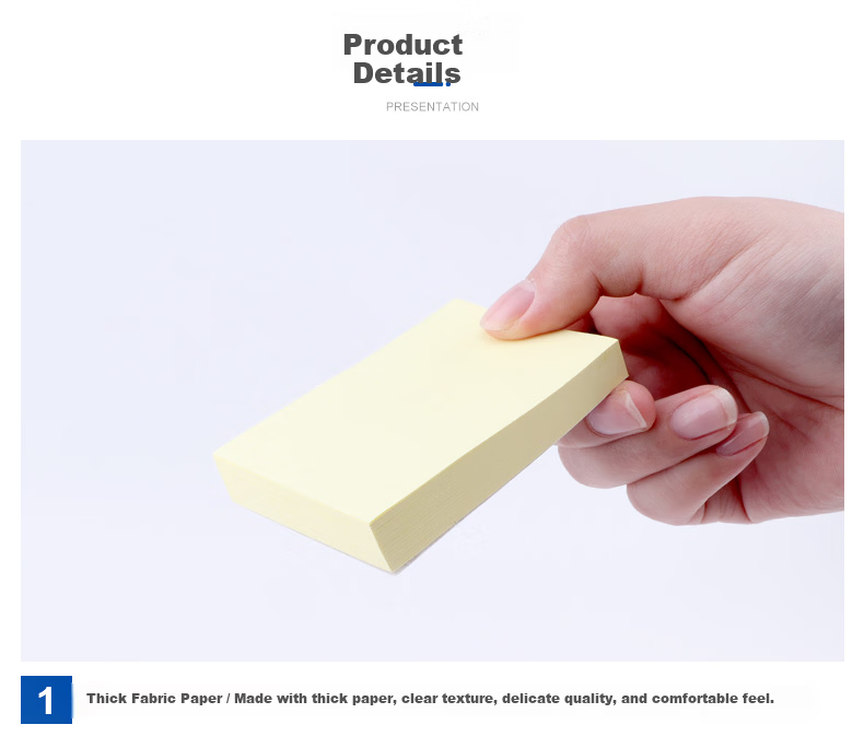 BAOKE TZ3016 Colorful Transparent Sticky Notes Strong Adhesive Student Note Pads Quick-Dry Writable 76*76mm 1 Pad Random Color 4