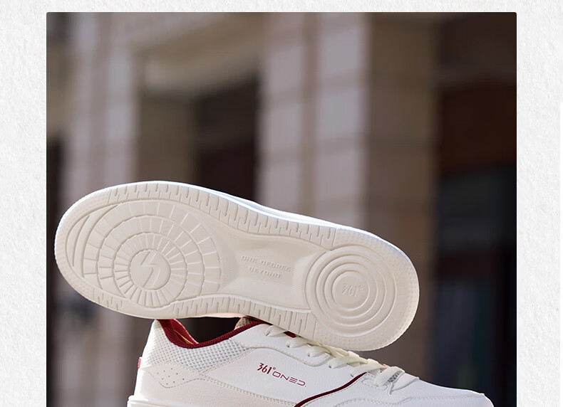 361° Qinghe 2.0 Men's Sneakers Sports Shoes Spring Summer Casual Thick Sole White Shoes 672616610-1 23