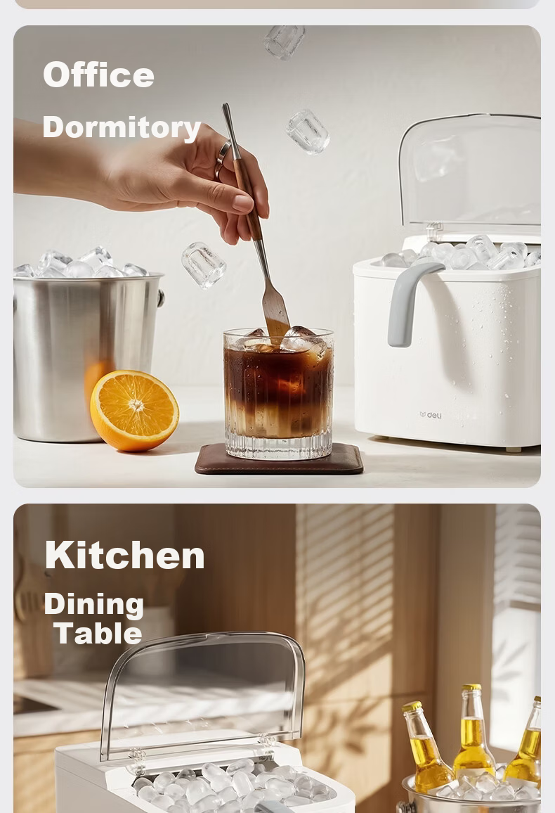 Deli LD670 Mini Portable Home Ice Maker Small Power Automatic Bullet Ice Machine for Dormitory New Arrival 3