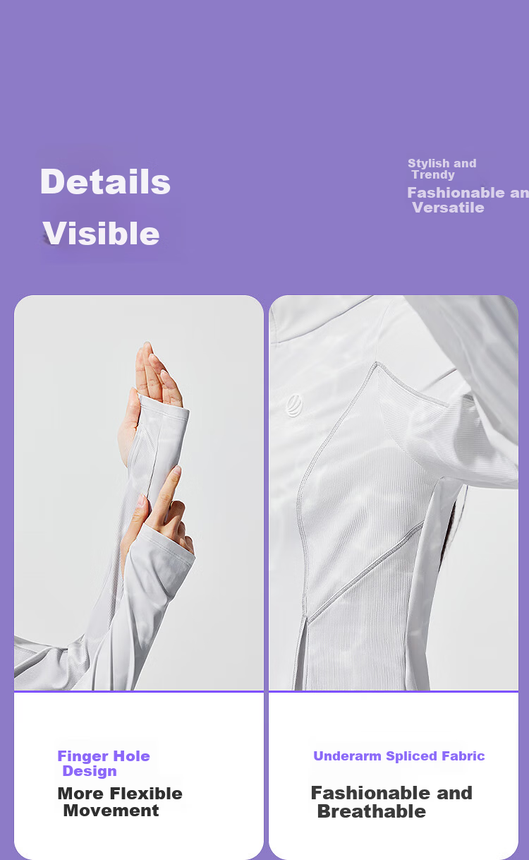 BOSIDENG Summer National Standard Original Yarn Sun Protection Jacket for Women UPF100+ UV Protection Slim Outdoor Travel Coat 9