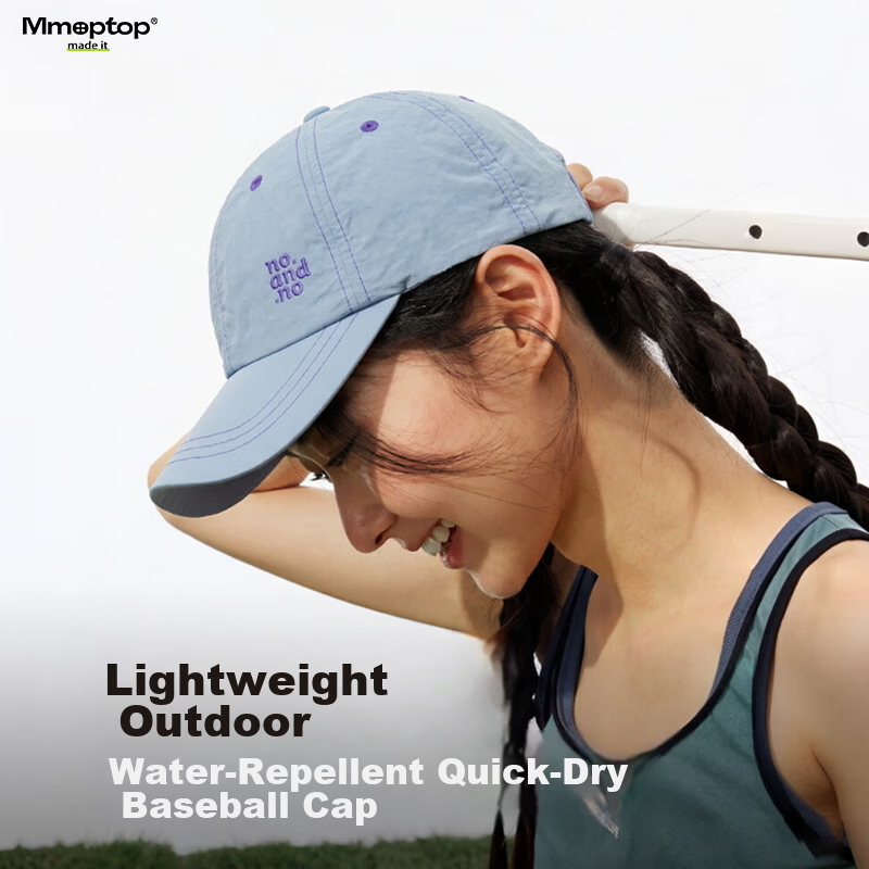 MMOPTOP Lightweight Quick-Dry Baseball Cap Summer Sun Protection Outdoor Blue Dad Hat for Men and Women