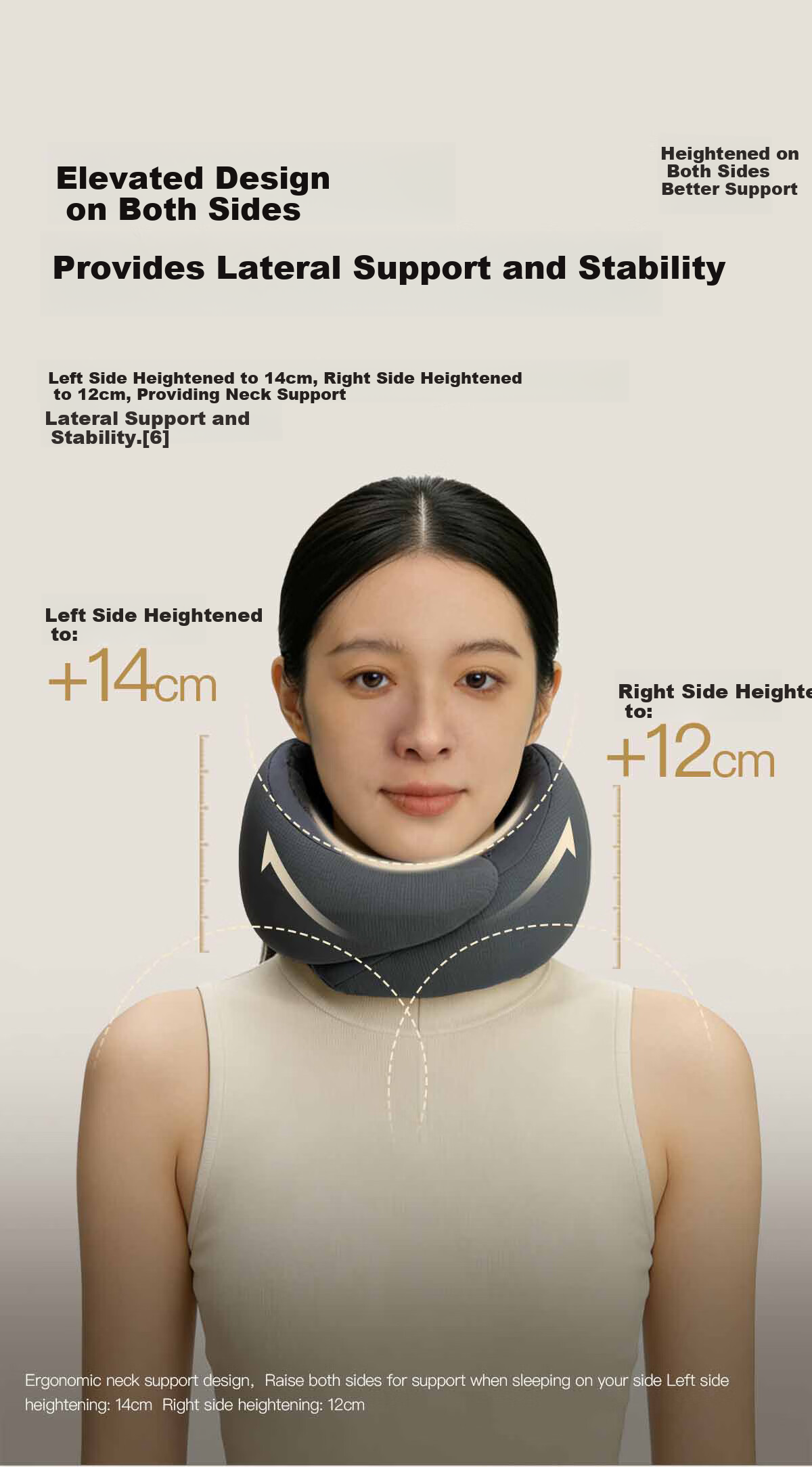 JueQingSong Zero U-Shaped Neck Pillow Travel Pillow Portable U-Shaped Pillow for Airplane and Train Neck Support Sleep Pillow 10