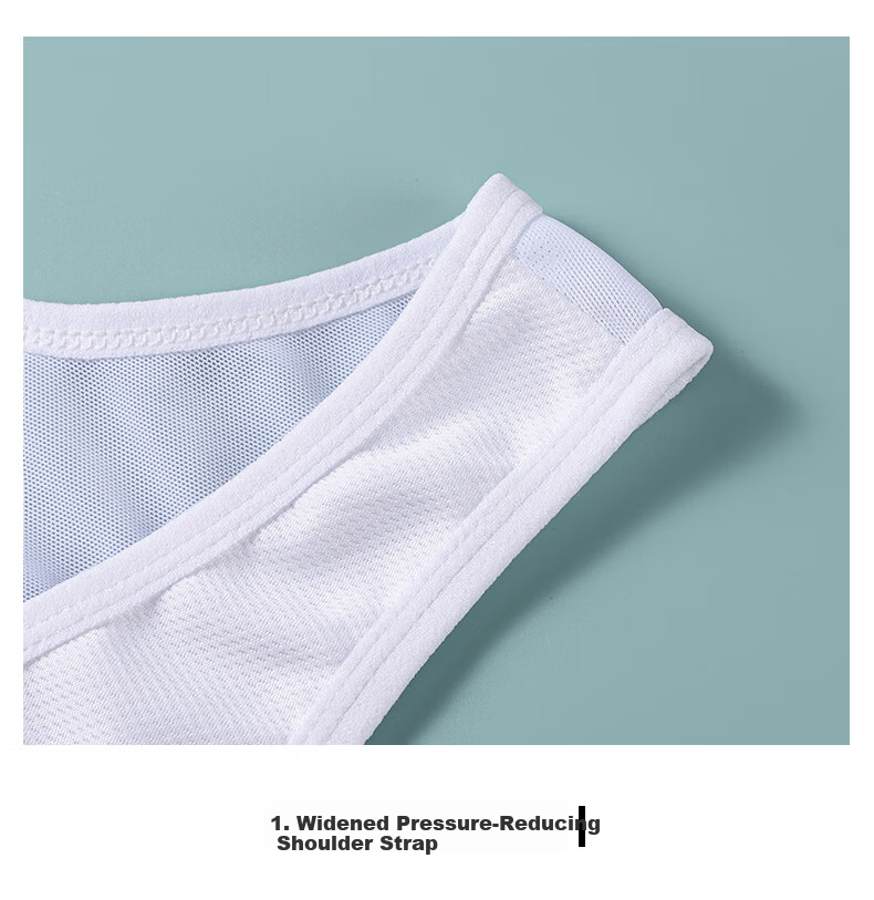 Caramella Sports Bra Spring Shockproof Vest Women's Chest Wrap Shaping Large Chest Minimizer Shapewear Student Cosplay Chest Binder 13