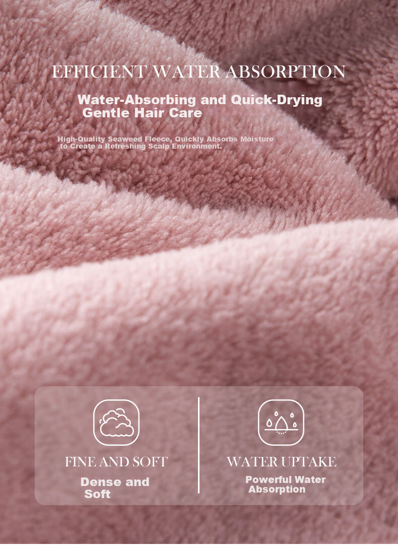 KRRAMEL Coral Pink Seaweed Velvet Towel Soft Absorbent Lint-Free Quick-Dry Face Towel for Children and Adults 4