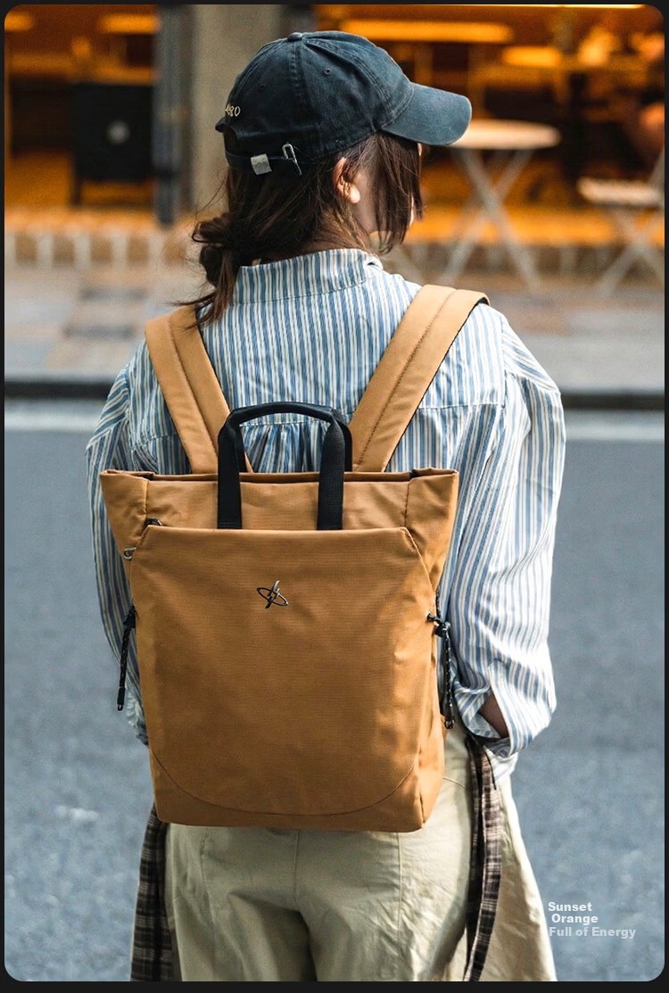 GYXX Polaris Dual-Shoulder Laptop Backpack 16-inch Business Commuter College Student Handheld Book Bag 14