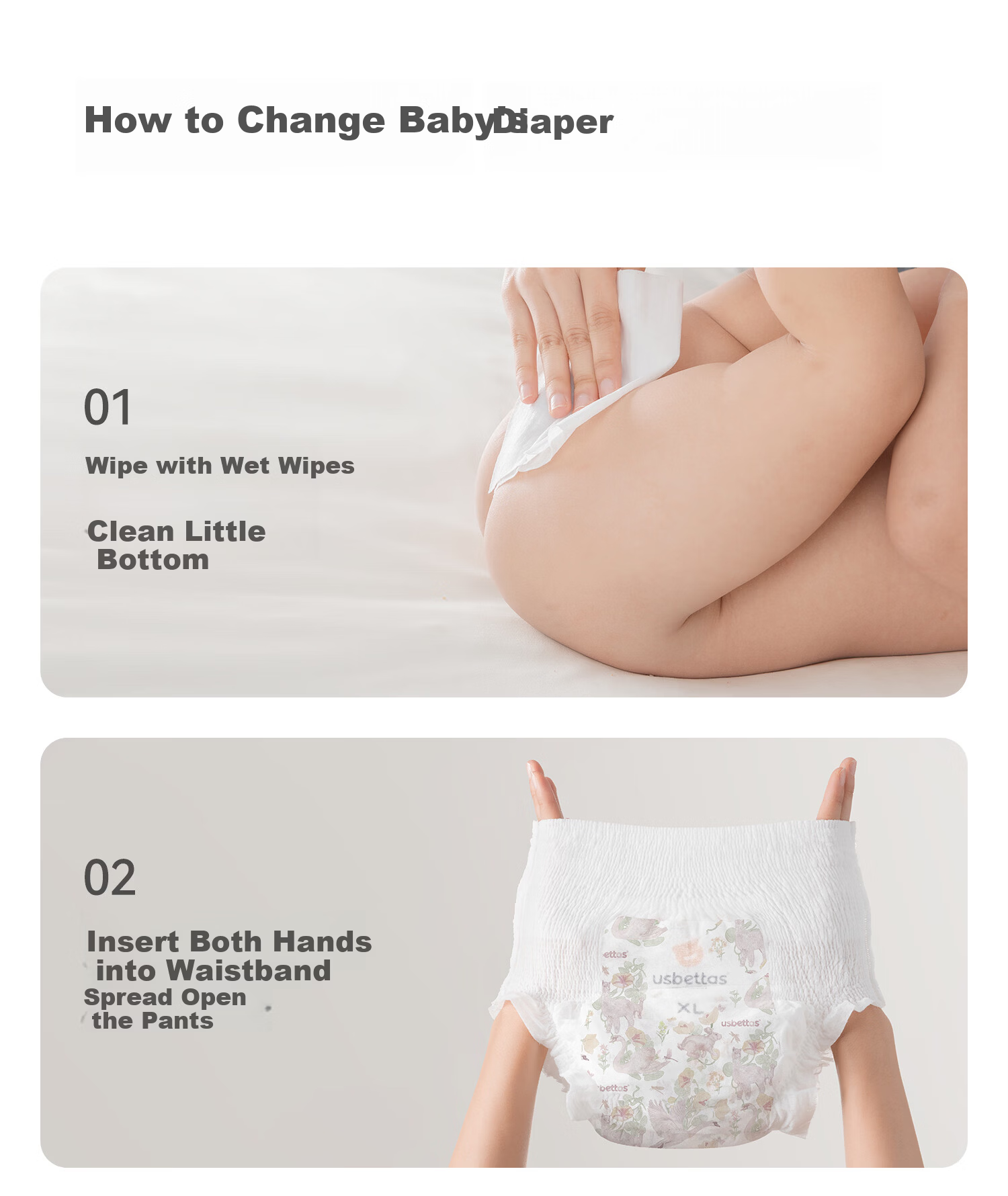 Betis [Formamide Not Detected] Biomimetic Vernix Skin Care Diaper Pants Baby Diapers 4XL 28pcs 52