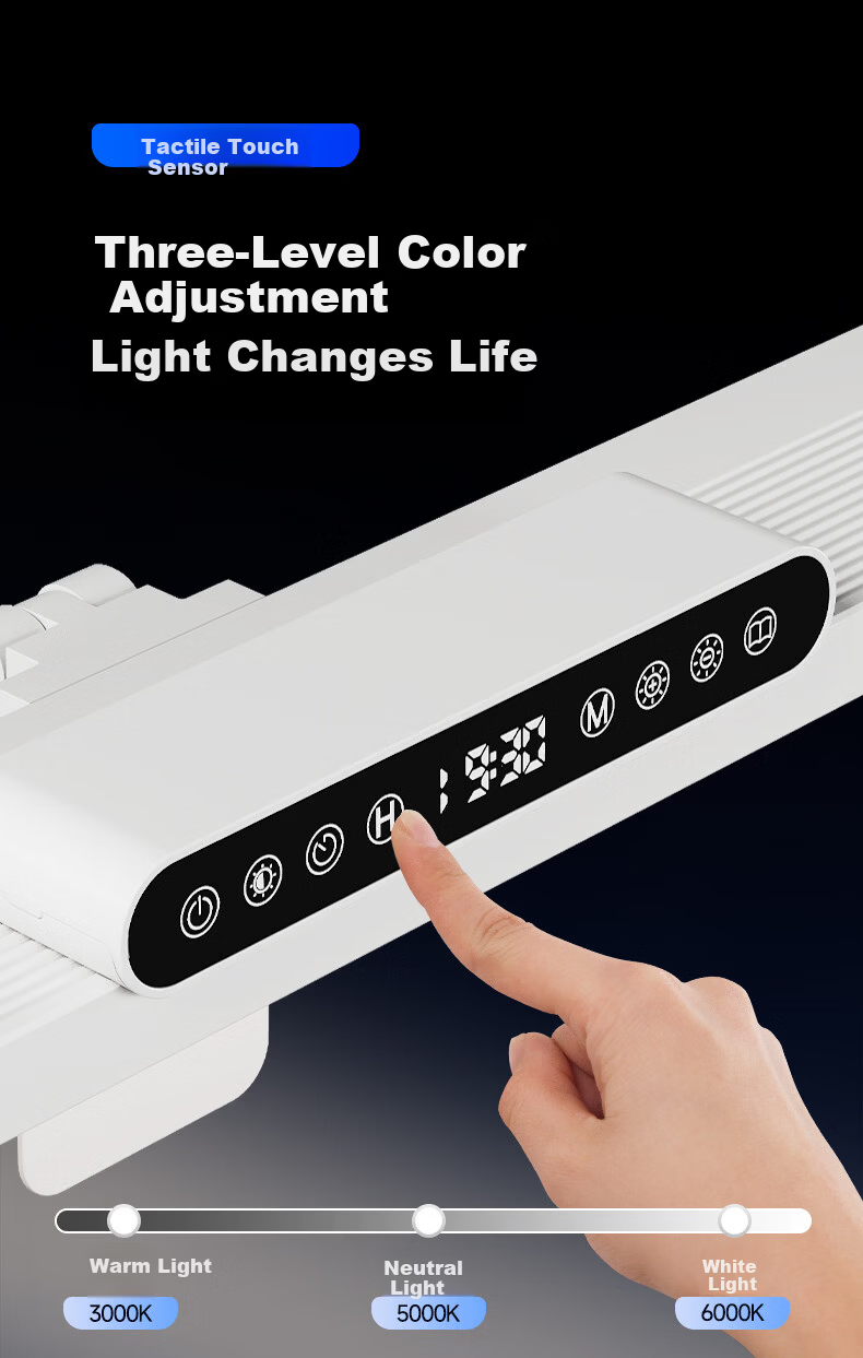 Dell Eye Protection Wall-Mounted Study Desk Lamp Clip-On Reading Light Anti-Myopia Student Dormitory 9