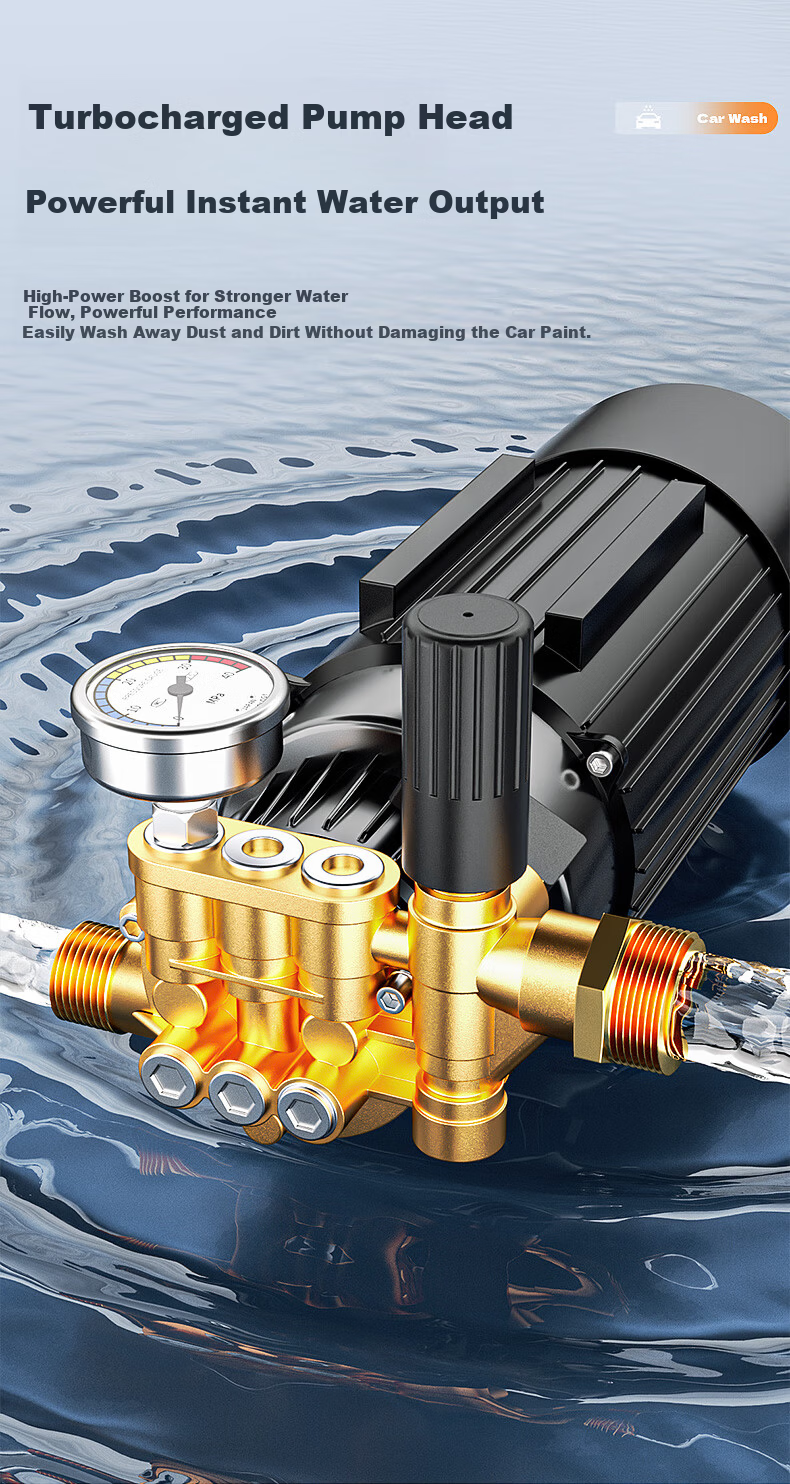 Royalstar High-Power High-Pressure Car Washer Pump High-Pressure Cleaning Machine Car Wash High-Pressure Water Gun Garden Cleaning 5