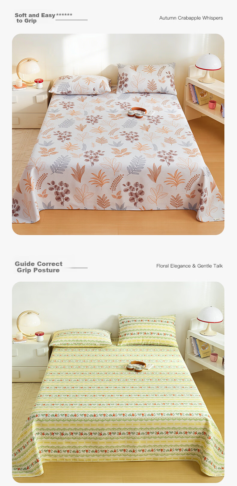 CROWN Single Bed Sheet 1.8x2.3m Dormitory Cover Summer Coarse Fabric Cooling Mattress Dustproof Cover 11