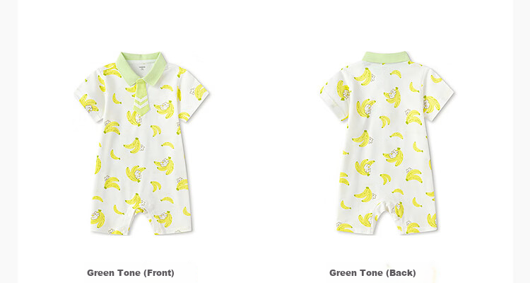 Balabala [balaOne] Baby Romper Infant Jumpsuit 2026 Polo Collar Gentleman Style Fashionable 5