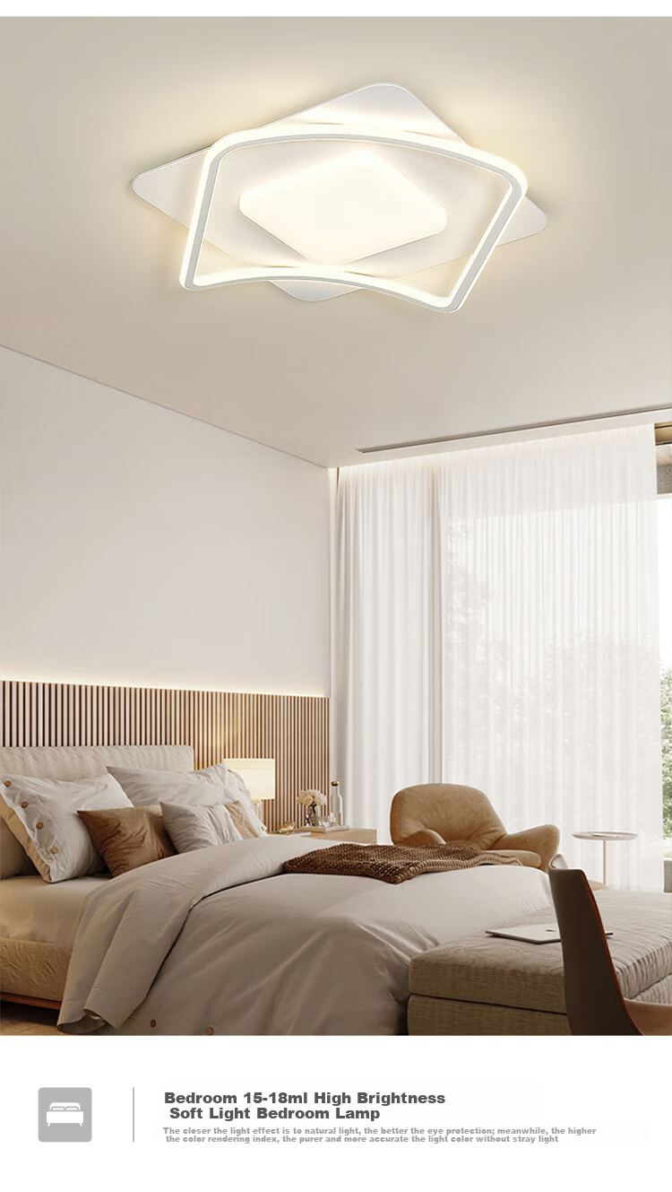 MICOE Purui Eye Protection LED Ceiling Light for Bedroom Study Children's Room Modern Zhongshan Lighting Full House Lighting with Installation Package 11