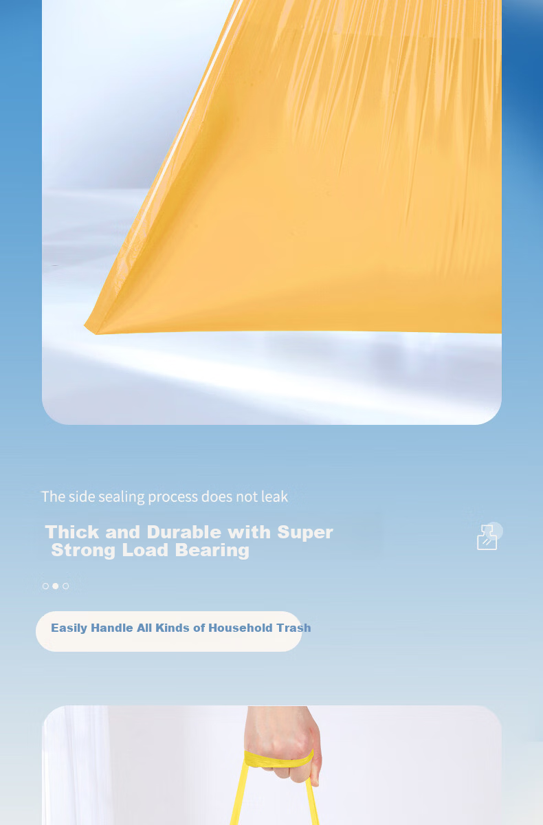 Dali Bear Trendy Bear Drawstring Trash Bags 75pcs Affordable Household Single Layer 1.2 Mil 5