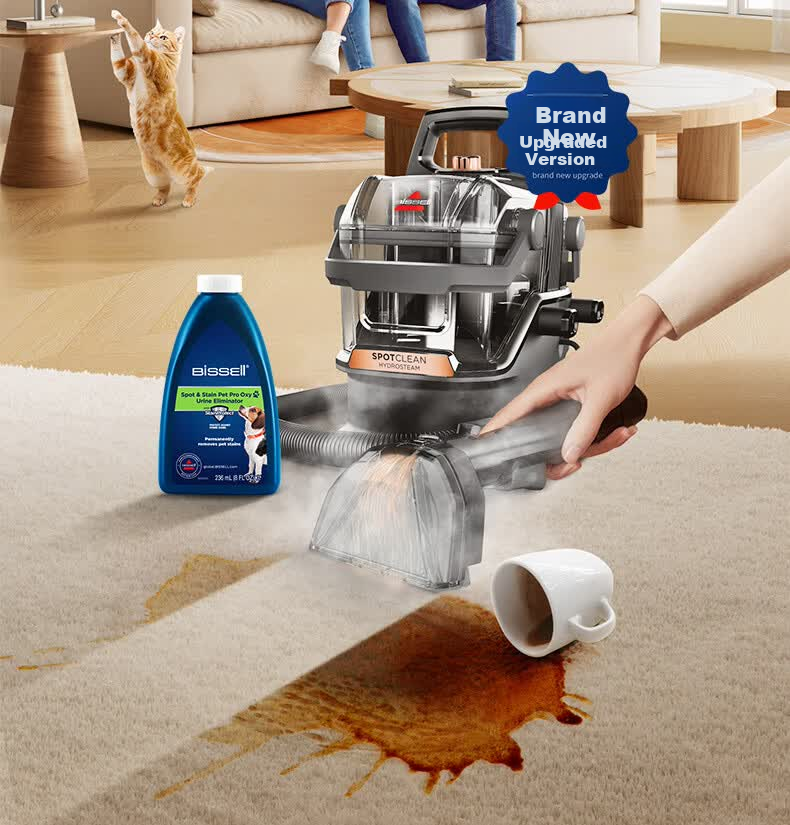 BISSELL Steam Cleaning Kit High-Temperature Steam Cleaner Mite Removal Sterilization All-in-One Washer High-Pressure Air Conditioner Cleaner Sofa Carpet Cleaner Household Mop Tool 2